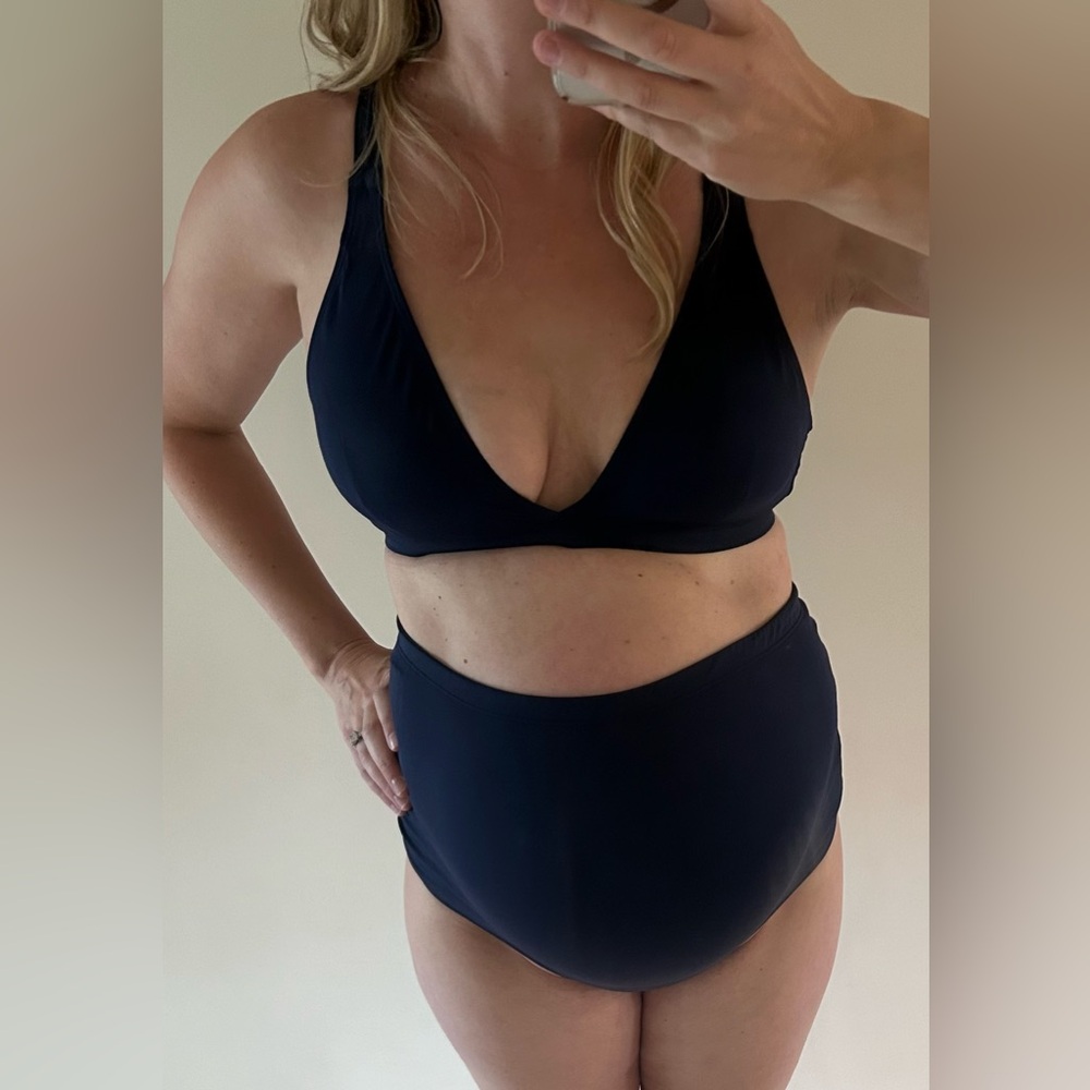 Blanqi maternity swimsuit bikini navy
